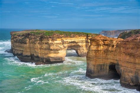 Aerial View of the Loch Ard Gorge Area with Limestone Stacks, Australia ...