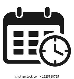 Working Schedule Icon Stock Vector (Royalty Free) 1225910785 | Shutterstock