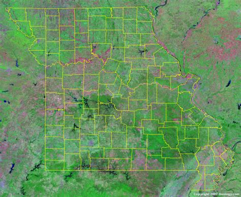 Missouri County Map With Cities - Agatha LaVerne