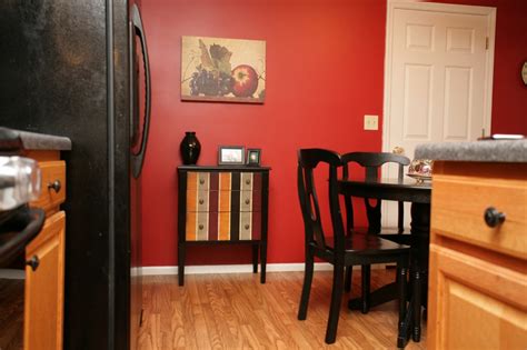 Red Kitchen Walls With Oak Cabinets | Cabinets Matttroy