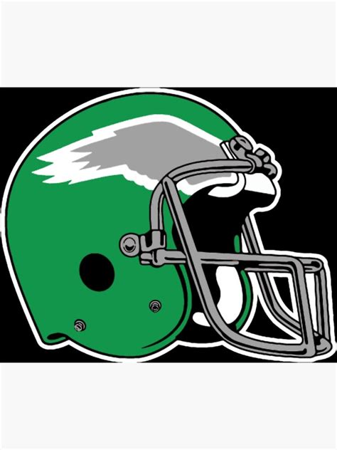 "Eagles 80's Throwback Helmet" Poster for Sale by YoungSweeney | Redbubble