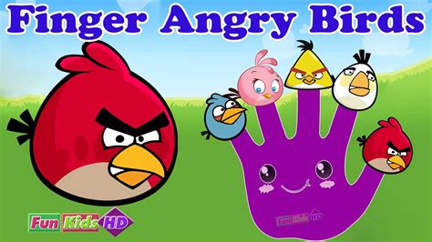 Finger Family Angry Birds Song - Daddy Finger Nursery Rhymes Cartoon ...