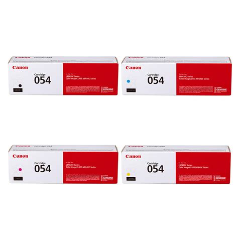 Original 4-Color Toner Cartridge Combo for Canon CRG 054