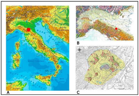 Italian Volcanoes Map