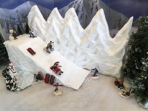 Christmas Village Display Ski Slope for Lemax Dept56 Dickens - Etsy