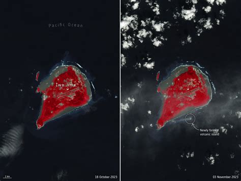 ESA - New island off the coast of Japan