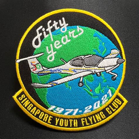 Singapore Youth Flying Club 50th Anniversary Patch