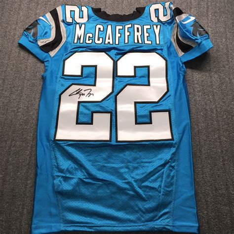 NFL - Panthers Christian McCaffrey Signed Jersey Size 46 | The official auction site of the ...