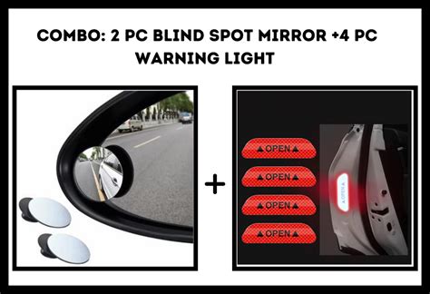 Blind Spot Mirror(2pc)+ Warning Sticker(4pc) – flyingcarts