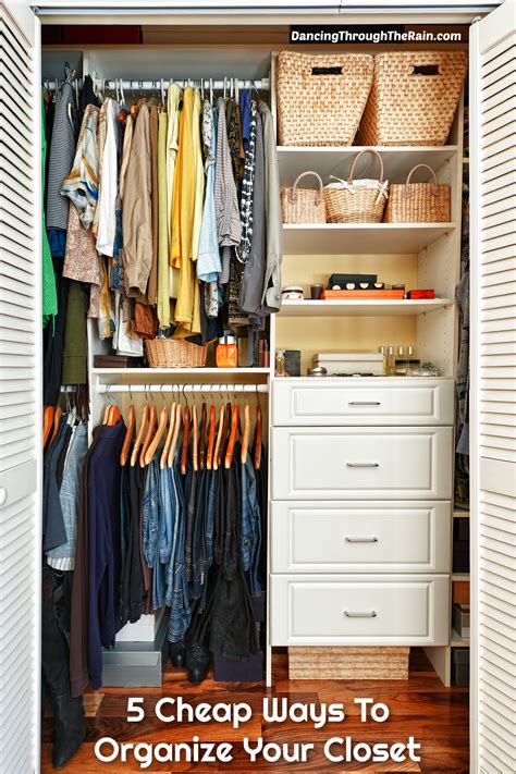 5 Cheap Ways To Organize Your Closet - Dancing Through the Rain