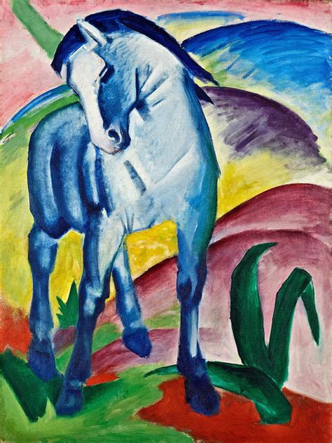 Blue Horse I 1911 Painting by Franz Marc - Fine Art America