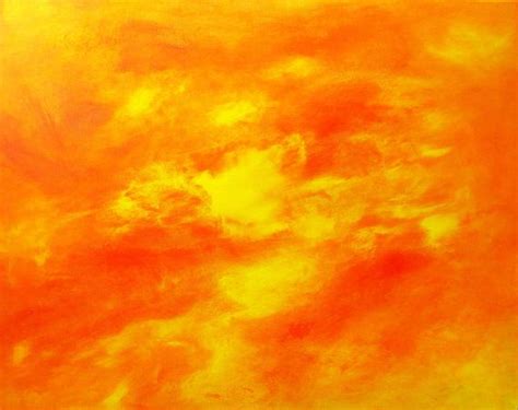 Large Abstract Sun Painting, ORANGE ART, Large Paintings, Sun, Abstract Canvas Painting, Art, Or ...