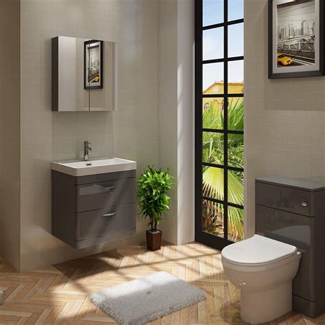 Soft Close Seat & Cistern VeeBath Cyrenne Bathroom Furniture Set Vanity Basin Cabinet 1100mm Pan ...