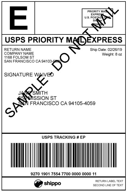 USPS Shipping Label Examples in Shippo – Shippo