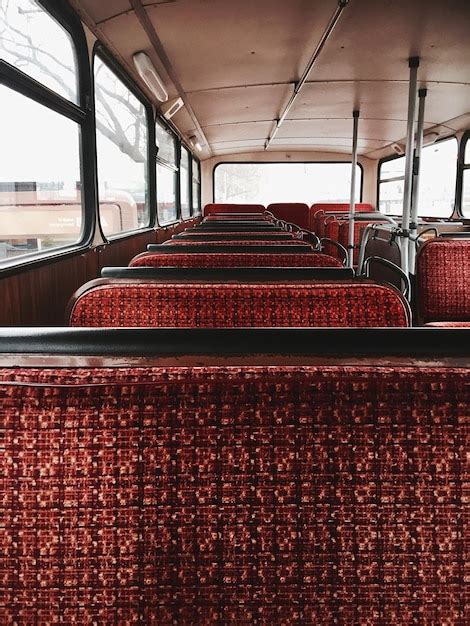 Premium Photo | Empty seats in bus