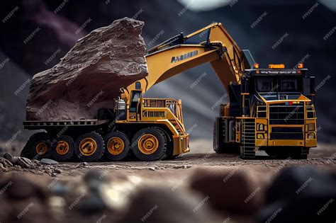 Premium Photo | Dump truck at construction site heavy construction ...