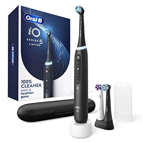 Oral-B Power iO Series 5 Limited Electric Toothbrush, Black, iO5 Rechargeable Power Toothbrush ...