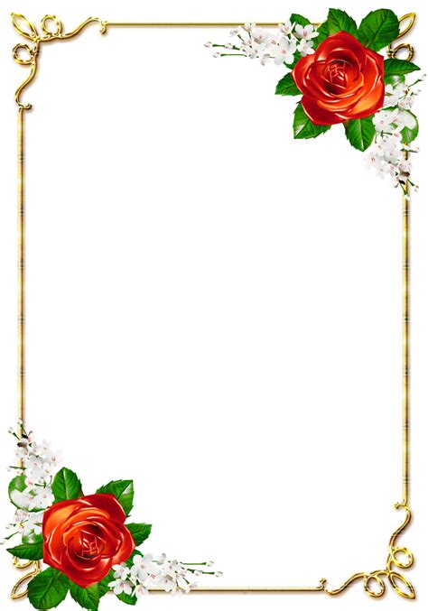 Flower Frame Border Design Png | ccmclaudiamonteiro