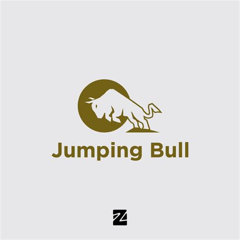 Jumping Bull Logo by zaqilogo on Dribbble