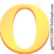 470 Letter O In Gold Clip Art | Royalty Free - GoGraph