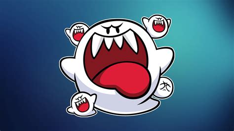 3840x2160 resolution | white ghost illustration, Boo (Mario), Nintendo ...