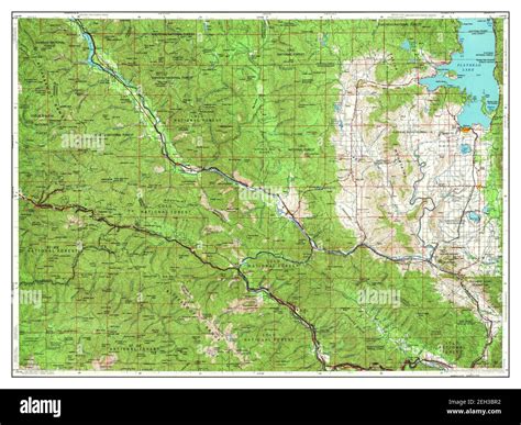 Wallace, Idaho, map 1956, 1:250000, United States of America by Timeless Maps, data U.S ...