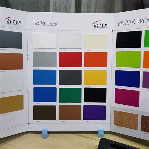 ตัวอย่างสี COLOR CHART | ALTEX แผ่นอลูมิเนียมคอมโพสิต