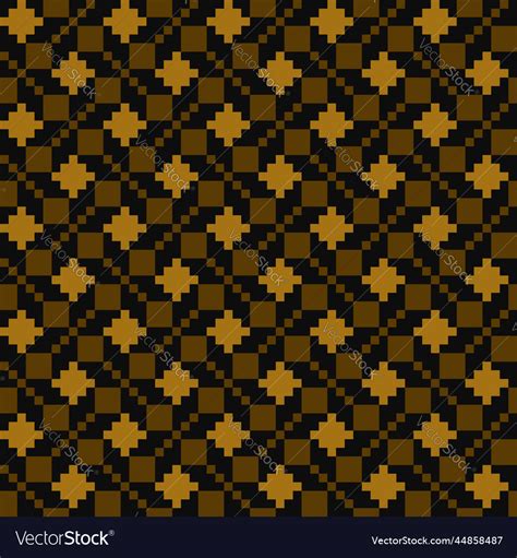 Black and gold geometric seamless pattern Vector Image