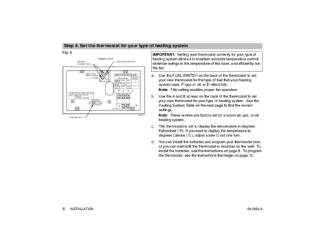 Honeywell MagicStat CT3200 Programmable Thermostat Installation Instructions