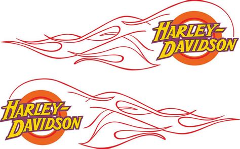 HARLEY DAVIDSON FLAMES sticker - MXG.ONE - Best moto decals