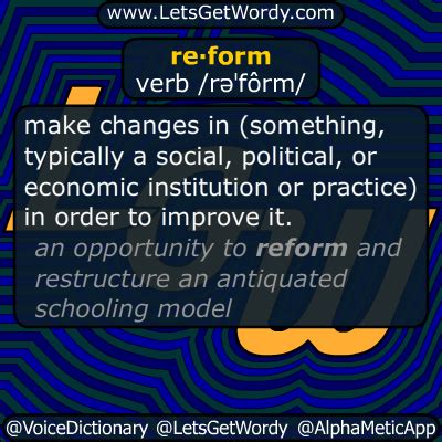 reform 11/23/2014 Definition GFX Definition of the Day