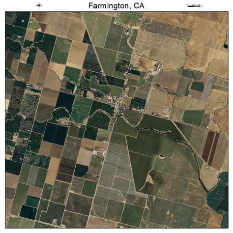 Aerial Photography Map of Farmington, CA California