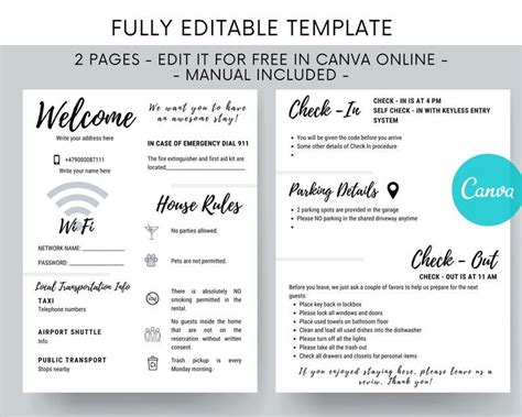 Printable Airbnb House Rules Template