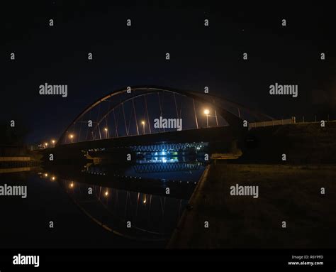 peace bridge at night Stock Photo - Alamy