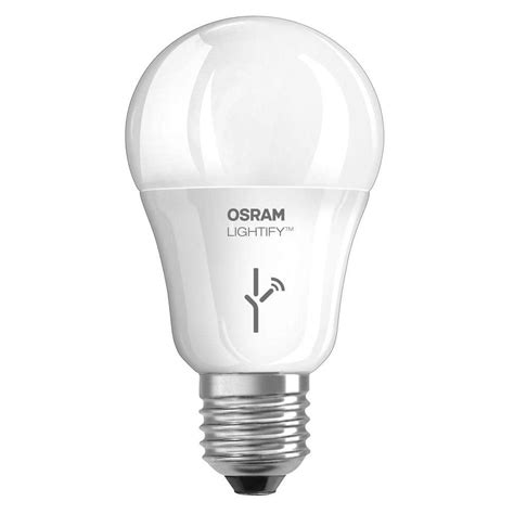 OSRAM SYLVANIA Lightify 60W Equivalent Multi-Color and Tunable White A19 Dimmable Smart LED ...