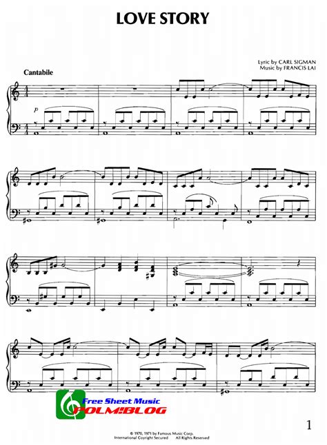 RICHARD CLAYDERMAN LOVE STORY PIANO SHEET MUSIC EPUB DOWNLOAD