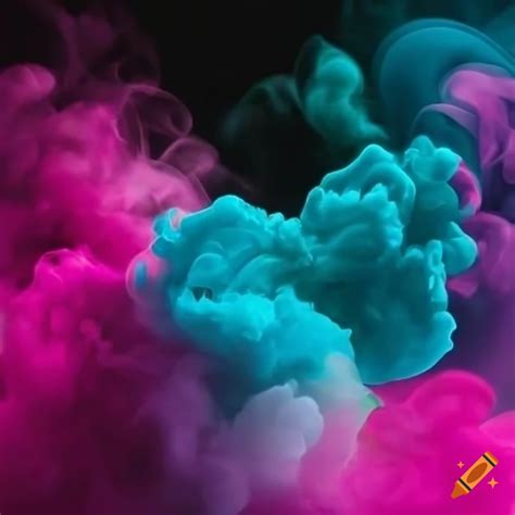Colorful smoke effect logo