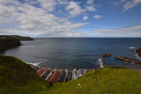 Pennan Village below and on out to sea, Aberdeenshire | Aberdeenshire ...