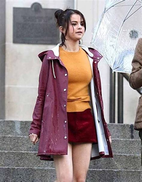 A Rainy Day In New York Selena Gomez Coat - Ultimate Jackets Blog