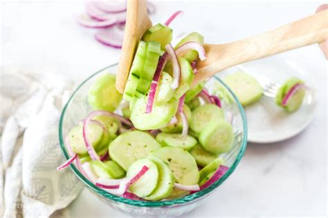 Vinegar Marinated Cucumbers (Cucumber Salad) | Favorite Family Recipe