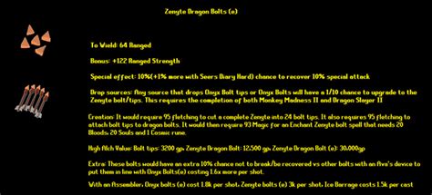 Zenyte Dragon Bolts (e) : r/2007scape