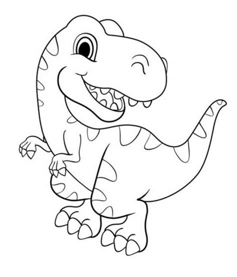 √ 120 Gambar Dinosaurus: Lucu, Kartun, Sketsa, Hitam Putih - ONPOS