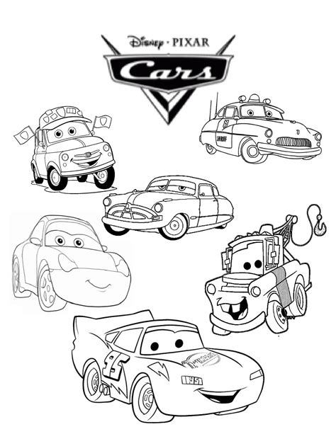 Disney Cars Coloring Pages Fresh Coloring Pages Excelent Disney Cars Coloringages | Disney ...