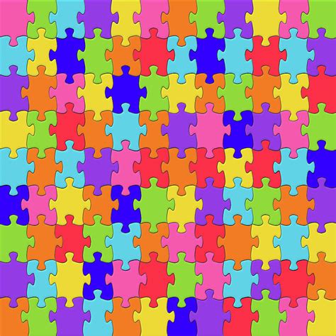 Cool Pattern Neck Gator Rainbow Puzzle Pieces Rainbow Pattern Digital Art by Stacy McCafferty ...