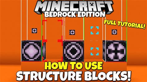 How To Use Structure Blocks In Minecraft Bedrock! Tutorial (Everything You Need To Know) - YouTube