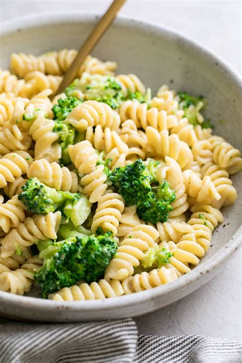 Creamy Broccoli Pasta is a pantry friendly recipe featuring a non-dairy cream sauce made with a ...