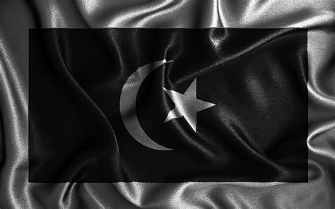 Terengganu flag, , silk wavy flags, brazilian states, Day of Terengganu, fabric flags, Flag of ...