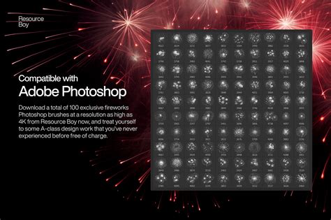 100+ Free Fireworks Photoshop Brushes [4K] | Resource Boy