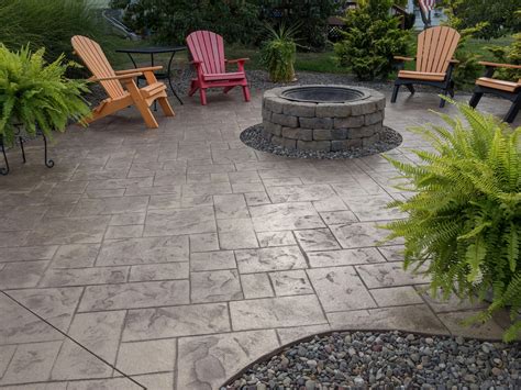 Stamped Concrete Patio Stone