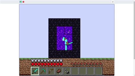 How to make a Nether portal in Paper Minecraft 2D on Scratch - YouTube